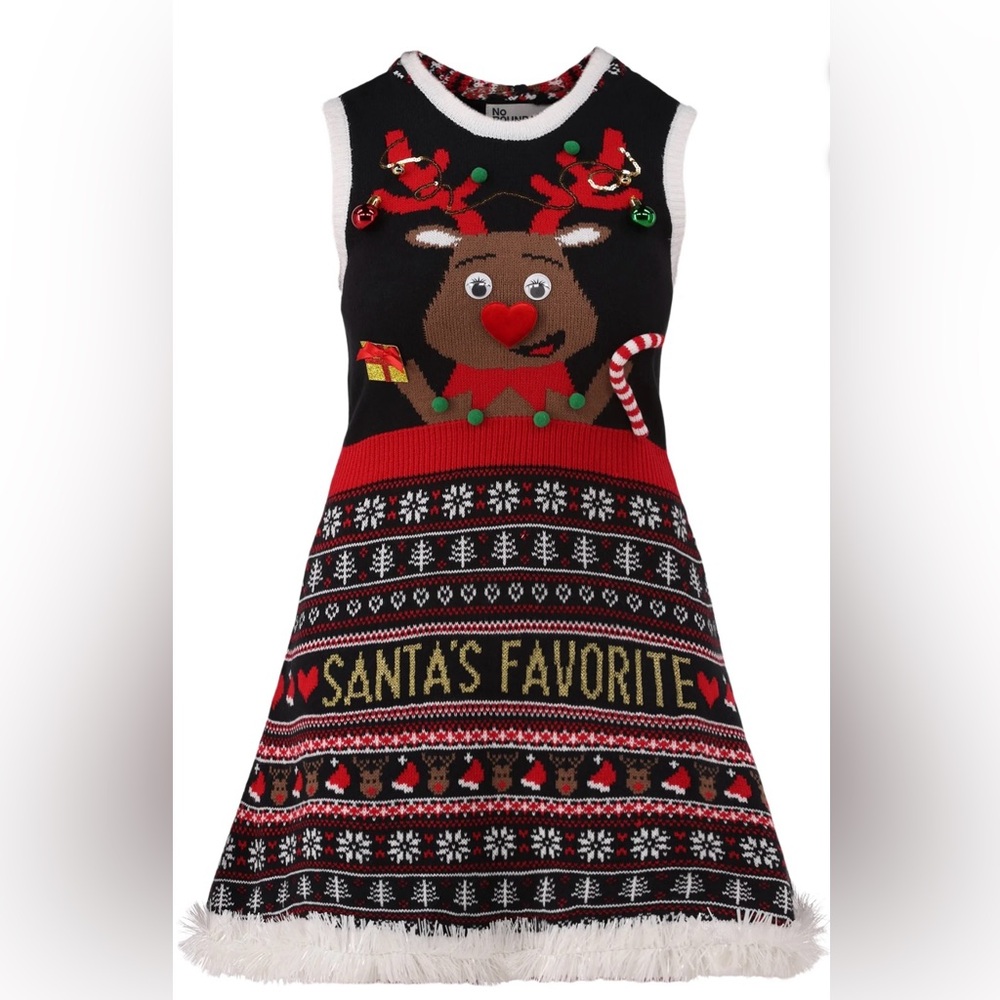 Santa's Favorite Reindeer Kids Costume Dress